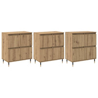 vidaXL Sideboards 3 pcs rovere artigianale 180 x 35 x 70 cm