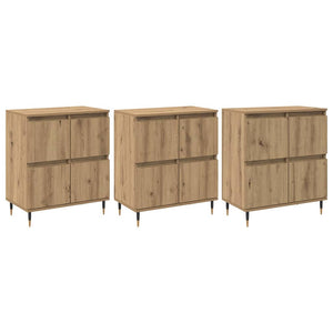 vidaXL Sideboards 3 pcs rovere artigianale 180 x 35 x 70 cm
