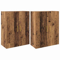 Armadi da Muro 2 pcs Legno vecchio 69.5 x 34 x 90 cm 3394512