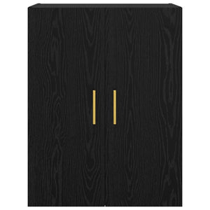 vidaXL Armadi da Muro 2 pcs Rovere nero 69.5 x 34 x 90 cm