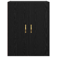 vidaXL Armadi da Muro 2 pcs Rovere nero 69.5 x 34 x 90 cm