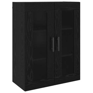 vidaXL Credenza Rovere nero 69.5 x 34 x 90 cm Legno multistrato