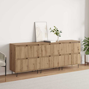 vidaXL Sideboards 3 pcs rovere artigianale 180 x 35 x 70 cm