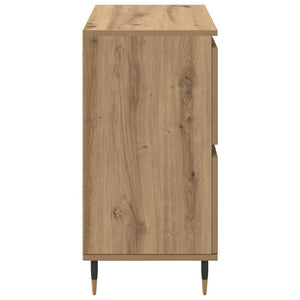 vidaXL Sideboards 2 pcs rovere artigianale 120 x 35 x 70 cm