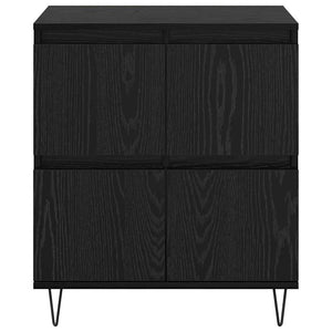 vidaXL Sideboards 2 pcs Rovere nero 120 x 35 x 70 cm Legno multistrato