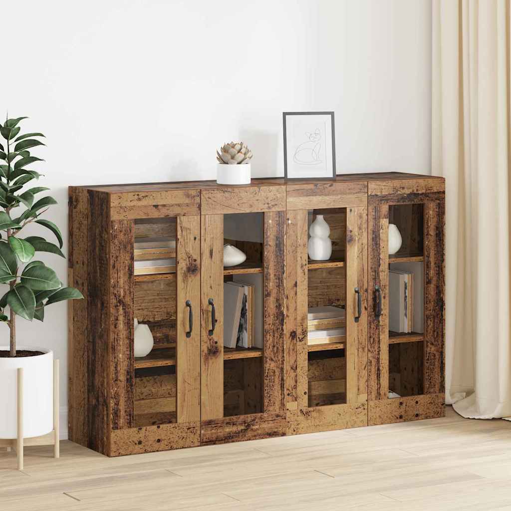 Armadi da Muro 2 pcs Legno vecchio 69.5 x 34 x 90 cm 3394536