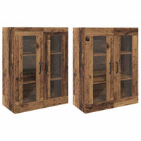 Armadi da Muro 2 pcs Legno vecchio 69.5 x 34 x 90 cm 3394536