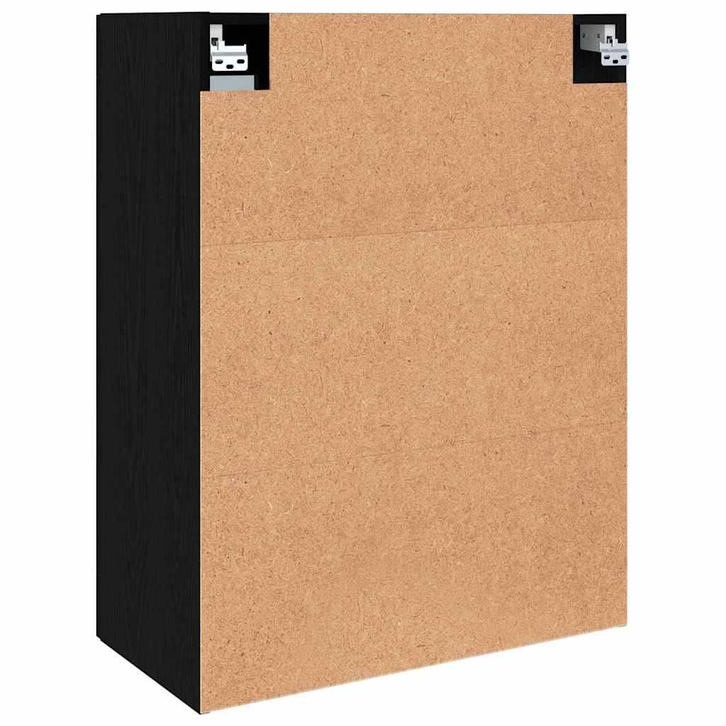 vidaXL Armadi da Muro 2 pcs Rovere nero 69.5 x 34 x 90 cm