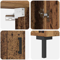 Credenza-Buffet-Armadio da cucina Legno vecchio 69,5 x 34 x 180 cm Legno multistrato 472254