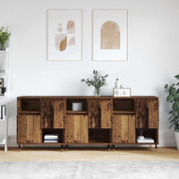 vidaXL Sideboards 3 pcs Legno vecchio 180 x 35 x 70 cm