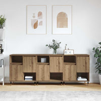 vidaXL Sideboards 3 pcs rovere artigianale 180 x 35 x 70 cm