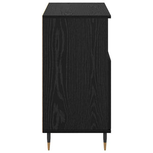 vidaXL Sideboards 3 pcs Rovere nero 180 x 35 x 70 cm Legno multistrato