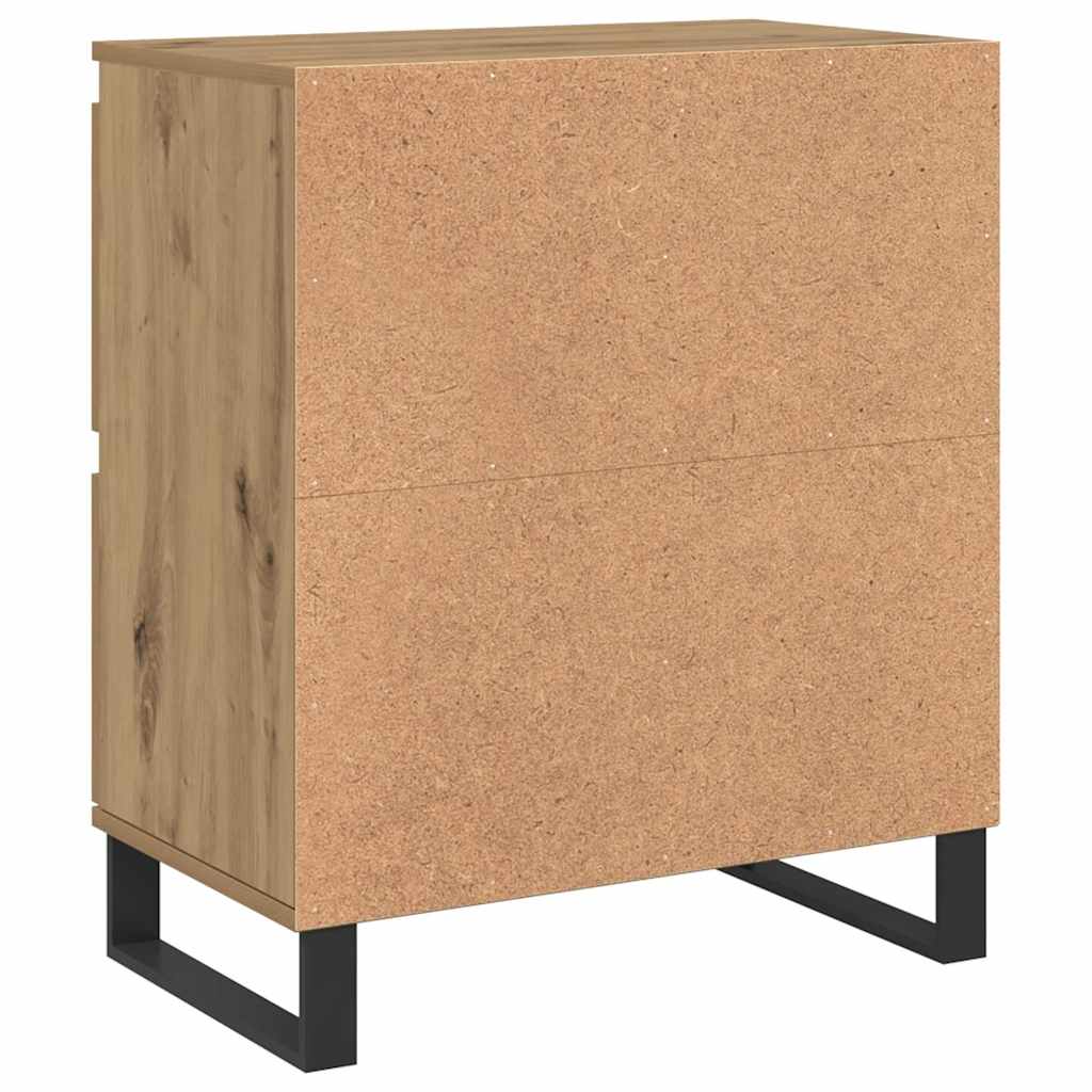 Credenza 2 pz-Set di 2 Buffet-Armadio da cucina Rovere artigianale 60 x 35 x 70 cm 882955