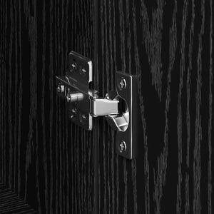 vidaXL Sideboards 2 pcs Rovere nero 120 x 35 x 70 cm Legno multistrato