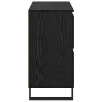 vidaXL Sideboards 2 pcs Rovere nero 120 x 35 x 70 cm Legno multistrato