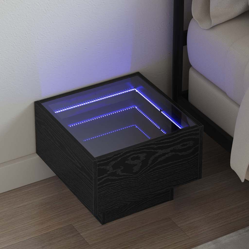 Tavolino da salotto Rovere Nero 40 x 40 x 30 cm 3394556