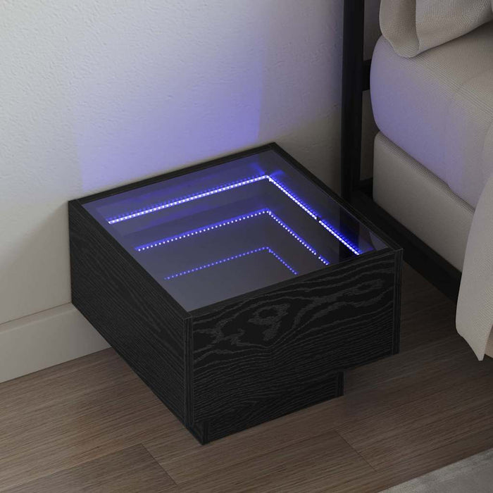 Tavolino da salotto Rovere Nero 40 x 40 x 30 cm 3394556