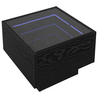 vidaXL Armadio con luci a corde decorative Rovere nero 40 x 40 x 30 cm