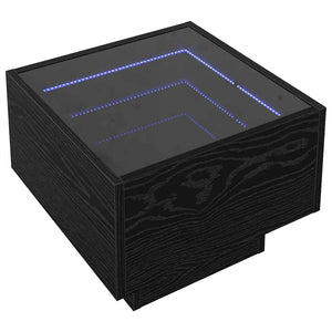 vidaXL Armadio con luci a corde decorative Rovere nero 40 x 40 x 30 cm