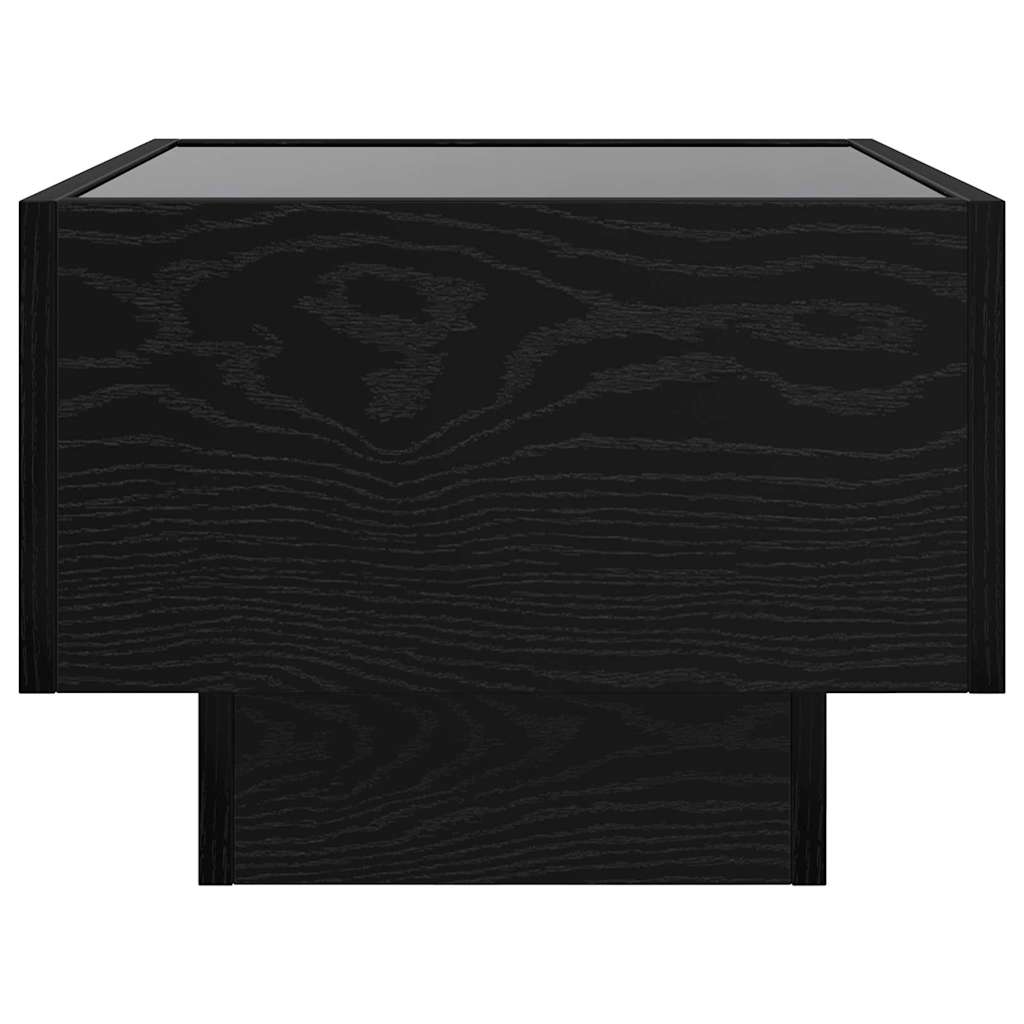 vidaXL Armadio con luci a corde decorative Rovere nero 40 x 40 x 30 cm