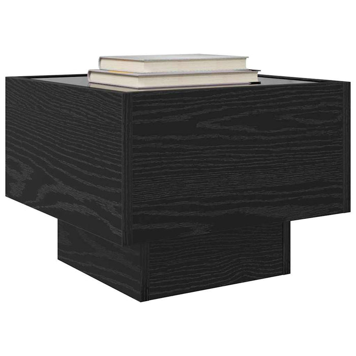 vidaXL Armadio con luci a corde decorative Rovere nero 40 x 40 x 30 cm