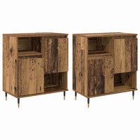 vidaXL Sideboards 2 pcs Legno vecchio 120 x 35 x 70 cm