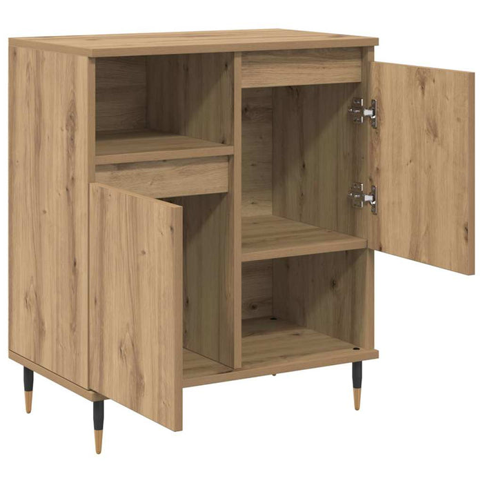 vidaXL Sideboards 2 pcs rovere artigianale 120 x 35 x 70 cm