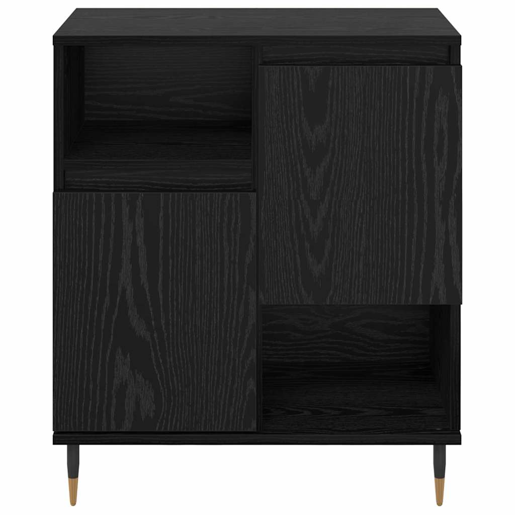 vidaXL Sideboards 2 pcs Rovere nero 120 x 35 x 70 cm Legno multistrato