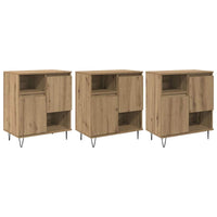 vidaXL Sideboards 3 pcs rovere artigianale 180 x 35 x 70 cm