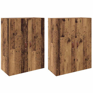 Armadi da Muro 2 pcs Legno vecchio 69.5 x 34 x 90 cm 3394572
