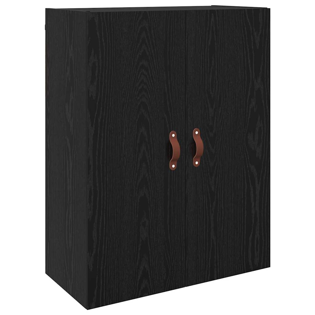 vidaXL Armadi da Muro 2 pcs Rovere nero 69.5 x 34 x 90 cm