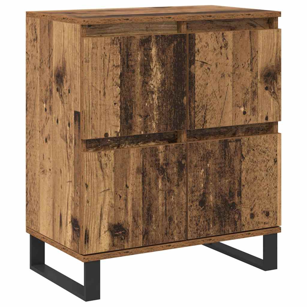 Credenza 3 pz-Set di 3 Buffet-Armadio da cucina Legno vecchio 60 x 35 x 70 cm 994343