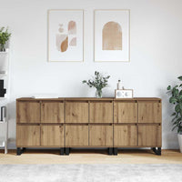 vidaXL Sideboards 3 pcs rovere artigianale 180 x 35 x 70 cm