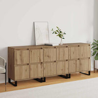vidaXL Sideboards 3 pcs rovere artigianale 180 x 35 x 70 cm
