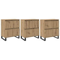vidaXL Sideboards 3 pcs rovere artigianale 180 x 35 x 70 cm