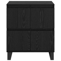 vidaXL Sideboards 3 pcs Rovere nero 180 x 35 x 70 cm Legno multistrato