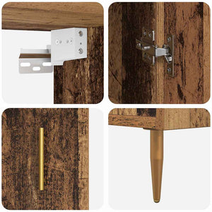 Credenza-Buffet-Armadio da cucina Legno vecchio 69,5 x 34 x 180 cm Legno multistrato 520171