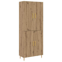 vidaXL Credenza rovere artigianale 69,5 x 34 x 180 cm