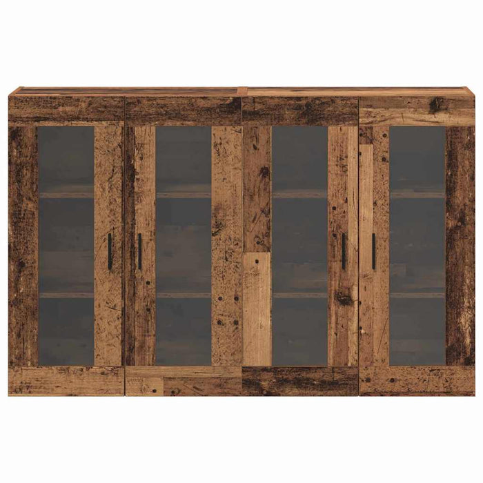 Armadi da Muro 2 pcs Legno vecchio 69.5 x 34 x 90 cm 3394581