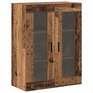 vidaXL Armadi da Muro 2 pcs Legno vecchio 69.5 x 34 x 90 cm