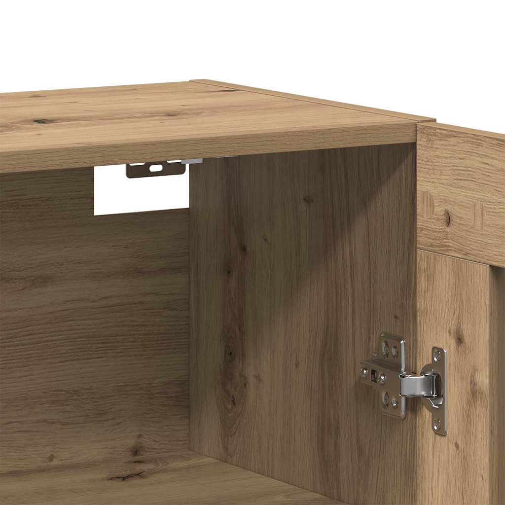 vidaXL Armadi da Muro 2 pcs rovere artigianale 69.5 x 34 x 90 cm