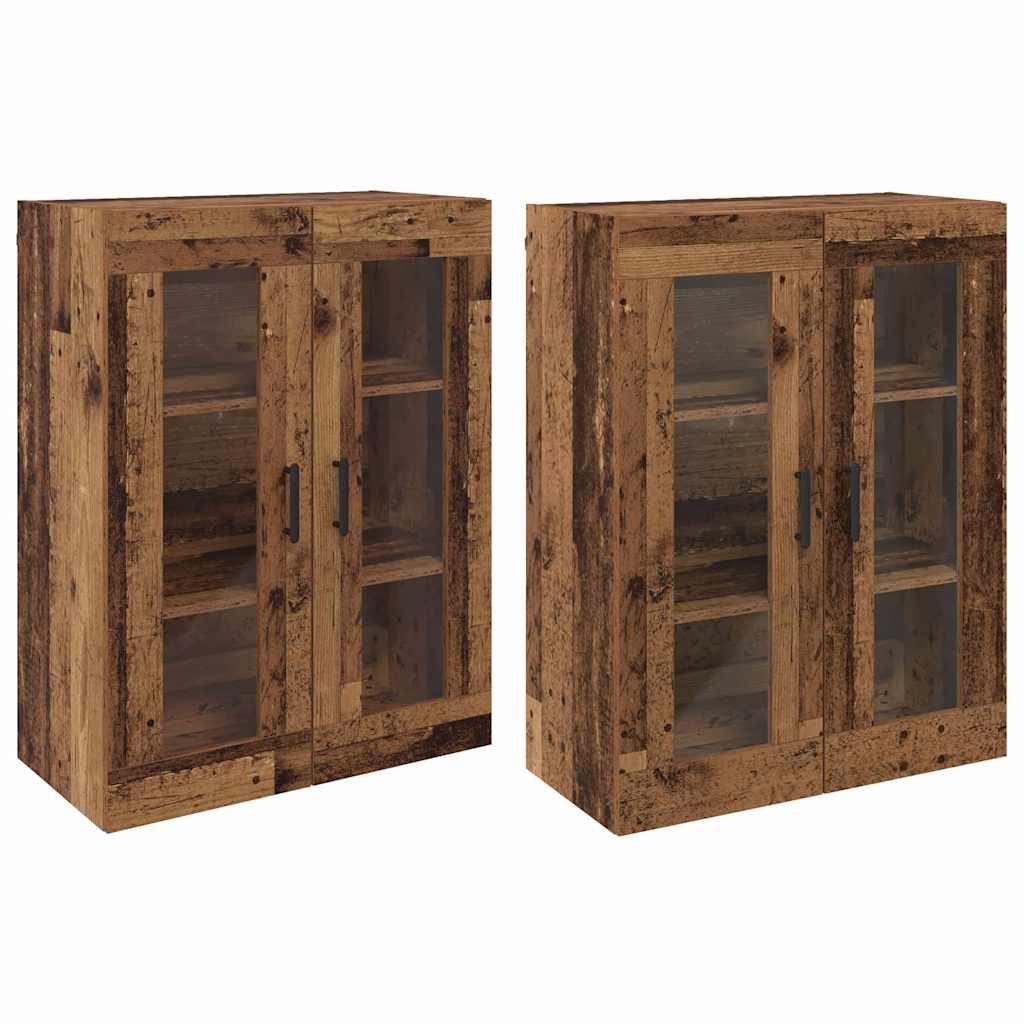 Armadi da Muro 2 pcs Legno vecchio 69.5 x 34 x 90 cm 3394584