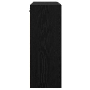 vidaXL Armadi da Muro 2 pcs Rovere nero 69.5 x 34 x 90 cm