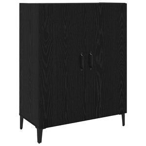 vidaXL Credenza 2 pcs Rovere nero 69,5 x 34 x 180 cm Legno multistrato