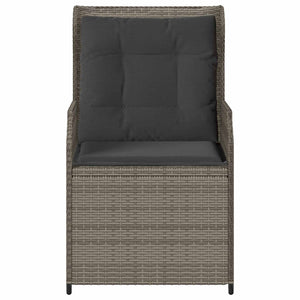 Panchina da giardino con cuscino 2 pcs Grigio Poly Rattan 3394487