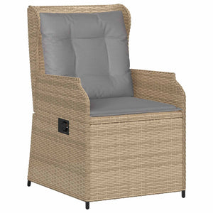 Panchina da giardino con cuscino 2 pcs Beige Poly Rattan 3394488