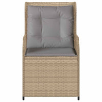 Panchina da giardino con cuscino 2 pcs Beige Poly Rattan 3394488