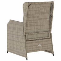 Panchina da giardino 2 pcs Grigio chiaro Poly Rattan 3394490