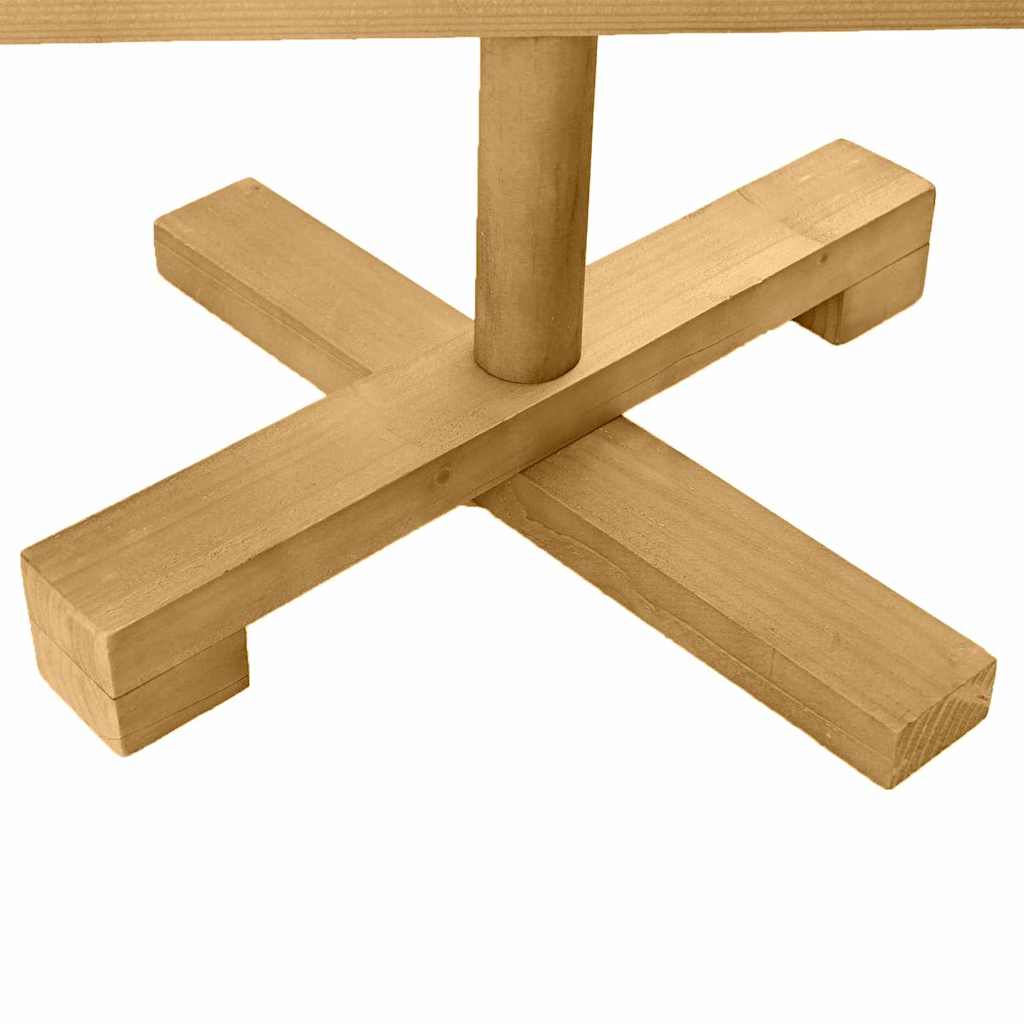 Albero di Natale in legno Marrone 60 cm Legno di pino massello 42016697