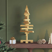 Albero di Natale in legno Marrone 60 cm Legno di pino massello 42016697